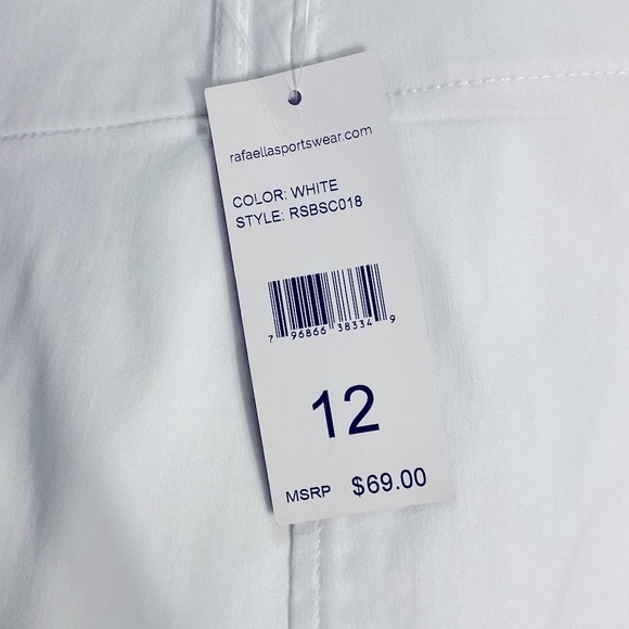 Rafaella White Chinos Classic Fit Lightweight - Picture 3 of 3